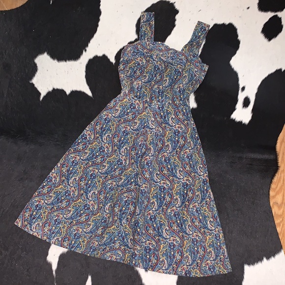 Vintage Dresses & Skirts - Vintage 1970’s paisley dress, xs fit